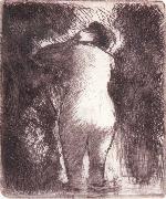 Camille Pissarro, Back view of bather